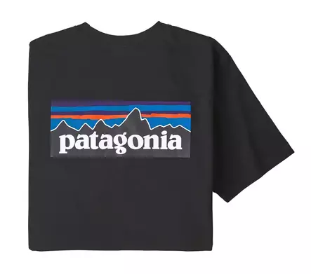 Patagonia M’s P-6 Logo Resp Tee BLK M - T-Shirts - 192964185197 - 1