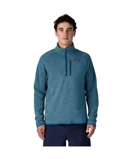 Patagonia M´s Quarter Zip Better Sweater Aquatic Blue - Fleece Shirts - 198077570127 - 2