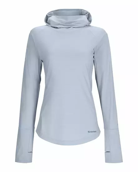 Simms Womens SolarFlex Cooling Hoody Steel Blue - Sweatshirts - 694264639337 - 1