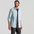 Craghoppers Ms NosiLife Adventure Long Sleeve Shirt III Niagara Blue - Shirts - 5063260001427 - 3