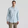 Craghoppers Ms NosiLife Adventure Long Sleeve Shirt III Niagara Blue - Shirts - 5063260001427 - 2