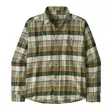 Patagonia Mens LS Lightweight Fjord Flannel Shirt Old Growth Green - Shirts - 198077253327 - 1