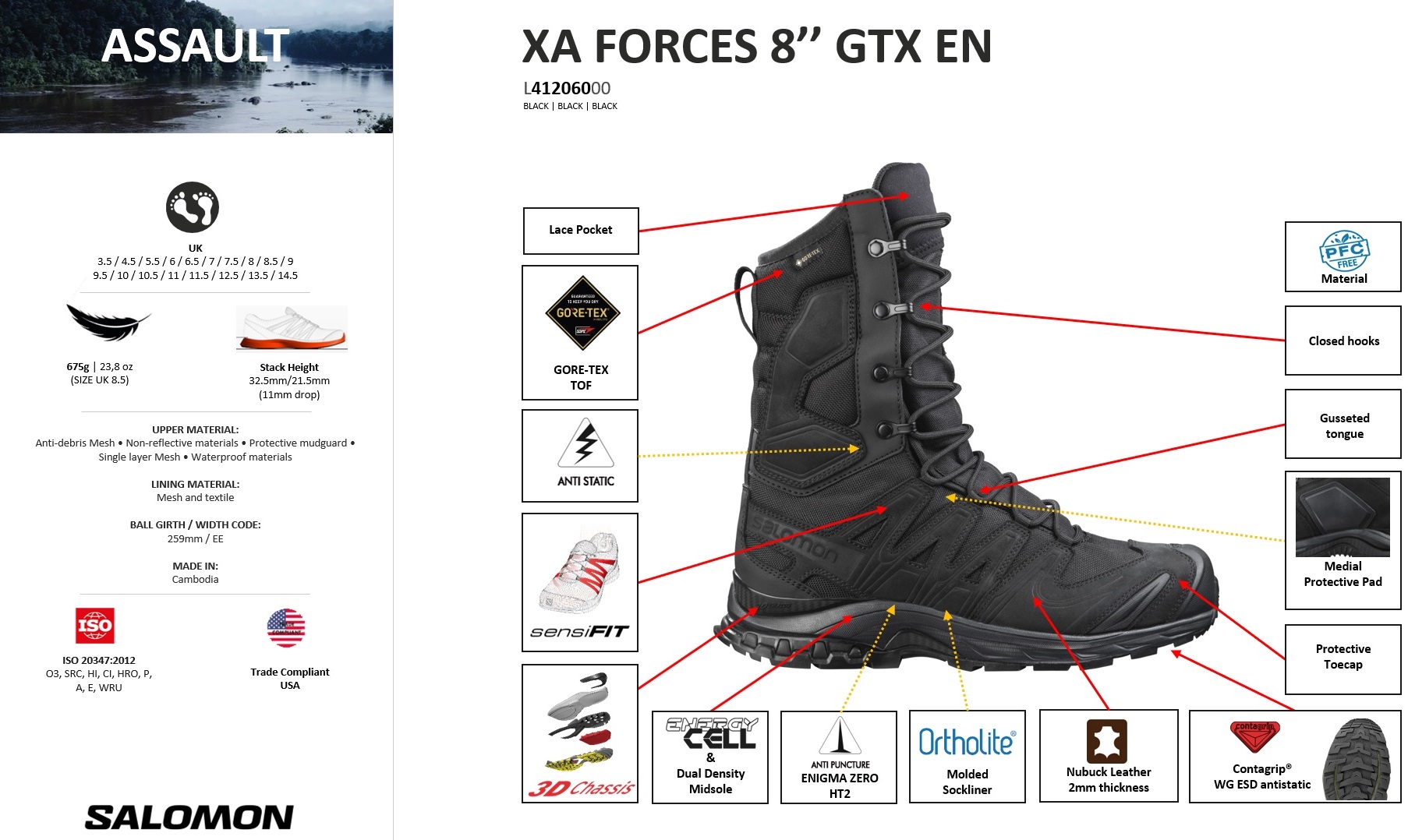 Salomon XA Forces 8 GTX - Ruoto.com webstore display picture 1