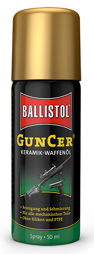 Ballistol GunCer Gun Oil 50ml - Gun Oil and Greases - 4017777221657 - 1