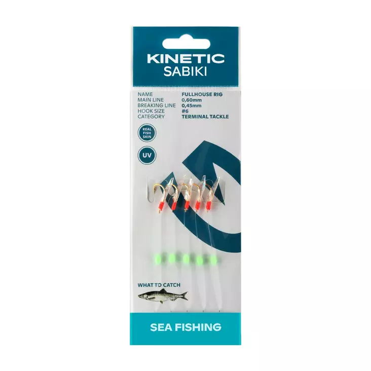 Kinetic Sabiki Fullhouse - Sabiki & Mackerel Rigs - 5707461353847 - 1