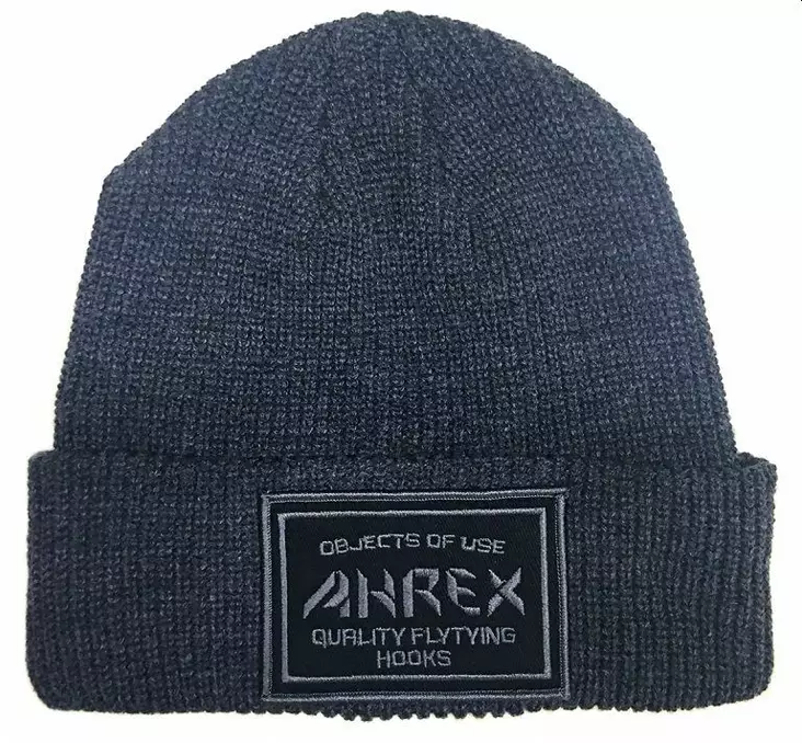 Ahrex RK Woven Patch Beanie Dark Grey - Beanies - 655043968307 - 1