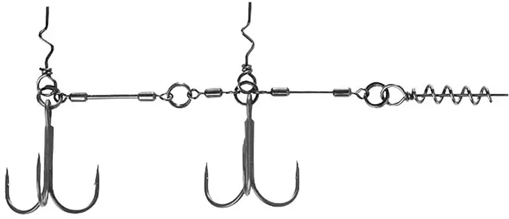 BKK Chain-21 Stinger Rig - Jig Hooks - 6941780952537 - 1