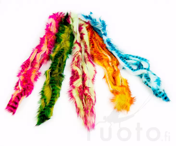 Hareline Tiger Barred Rabbit Strips - Zonkers - 40500300007 - 1