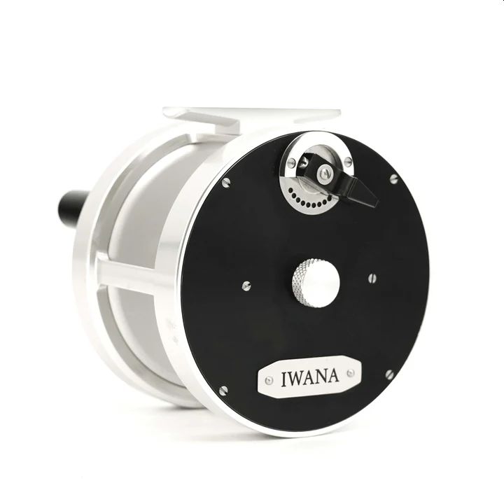 Iwana Retro Salmon 4" Wide 2:1 Multiplier Black & Silver - Fly Reels - 6975745031517 - 1