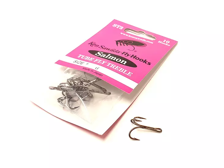 Ken Sawada ST3 Salmon Tube Fly Treble - Tube Fly Hooks - 6438407006907 - 1