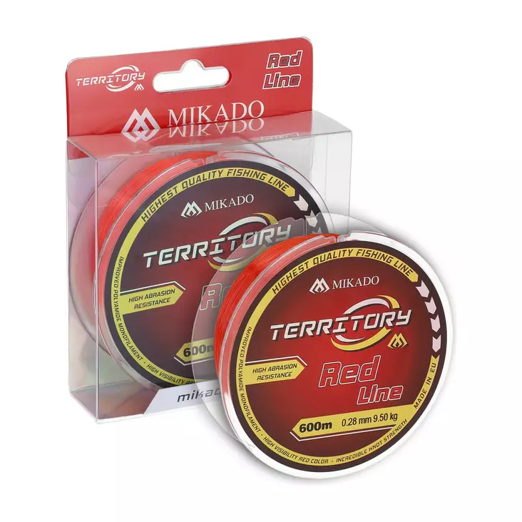 Mikado Territory Red 600m - Monofilament - 5900637806387 - 1