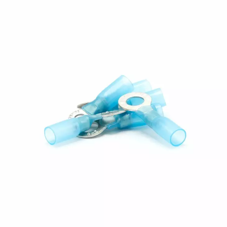 Oceanflex Heat Shrink Tubing ring terminal 1.5-2.5mm2 blue 6.4mm 100pcs - Cables and connectors - 7332467288527 - 1