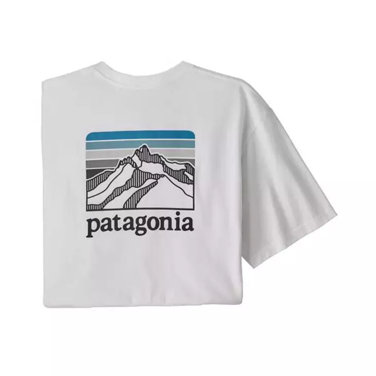 Patagonia Ms Line Logo Ridge Pocket Responsibili Tee White - T-Shirts - 192964218307 - 1
