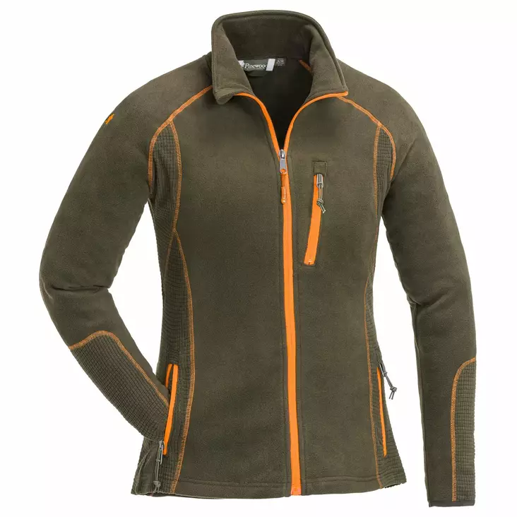 Pinewood Micco Fleece Jkt W D.Olive - Shirts - 7331090288577 - 1