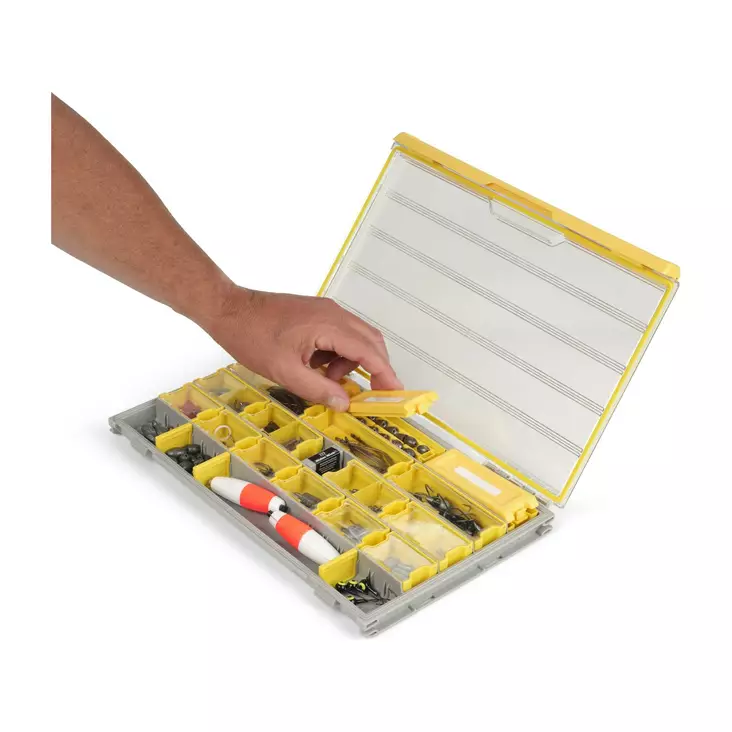 Plano Edge Terminal Box 3700 Grey/Yellow - Tackle Storage - 024099010467 - 1