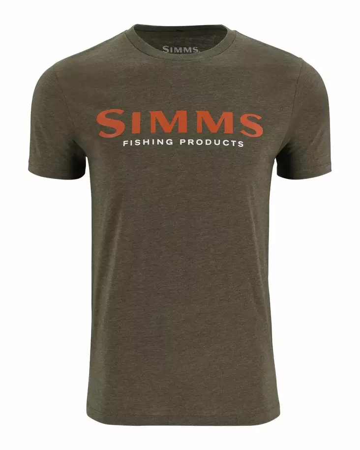 Simms Logo T-Shirt Loden Heather - Men T-Shirts - 694264654927 - 1