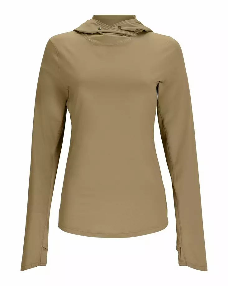 Simms Womens BugStopper SolarFlex Hoody Bay Leaf - Sweatshirts - 694264649817 - 1