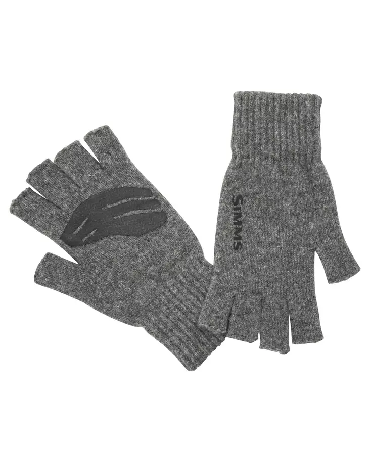 Simms Wool Half Finger Glove Steel - Gloves - 694264548417 - 1