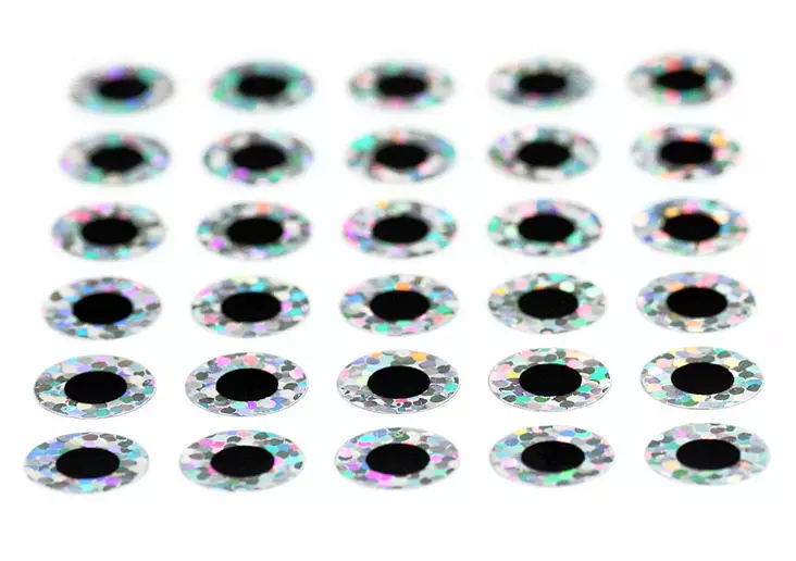 Sybai Flat Eyes 6mm -tarrasilmät - 3D Eyes - 402004000097 - 1