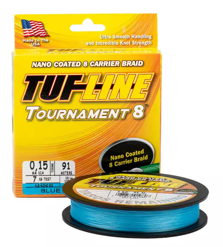 Tuf Line Tournament 8 Blue - Braided Lines - 087852010807 - 1