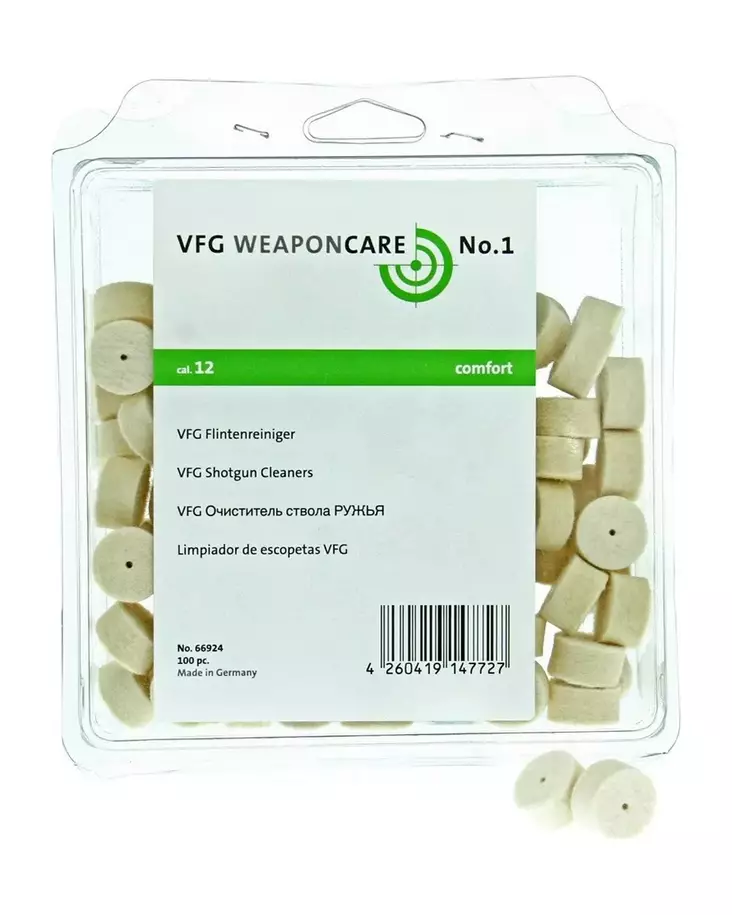 VFG 12cal Puhdistustulppa 100kpl - Other Gun Care Products - 4260419147727 - 1
