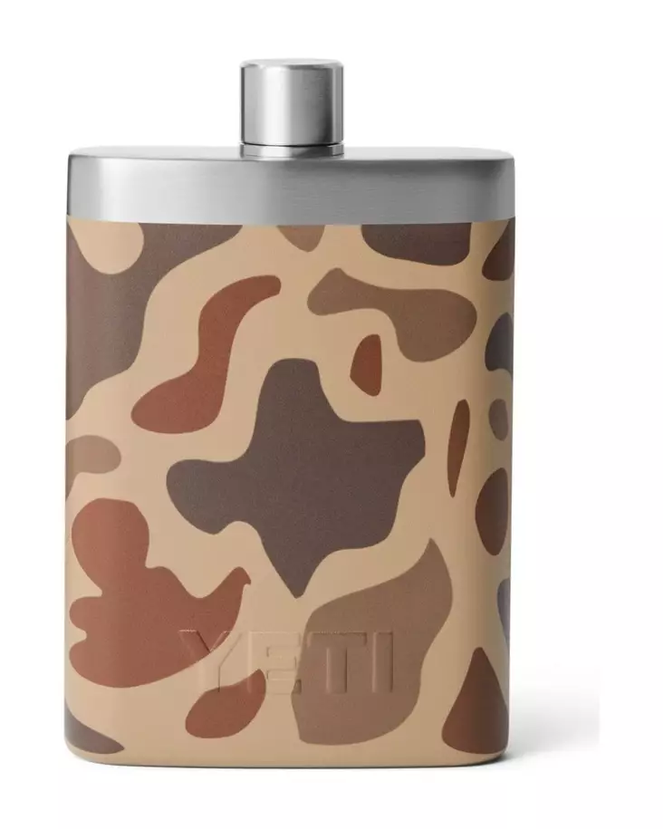 Yeti Rambler Flask Black Wetlands Camo - Insulated Bottles and Mugs - 888830409237 - 1
