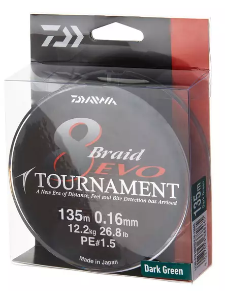 Daiwa Tournament 8 Braid EVO - Braided Lines - 4027093668548 - 2