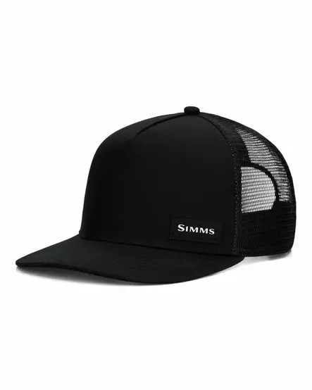 Simms High Crown Flatbill Black - Caps - 694264699928 - 2