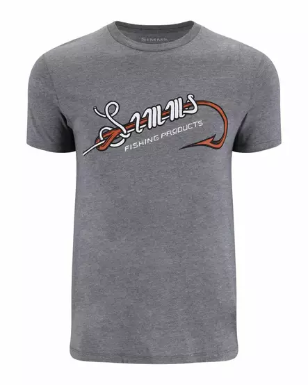 Simms Simms Hook & Loop T-Shirt Athletic Heather - Men T-Shirts - 694264660928 - 1