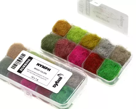 Sybai Nymph Dubbing Box Bright Color - Dubbings - 8595687308348 - 1
