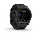 Garmin Fenix 7 Sapphire Solar Black DLC Titanium with Black Band - GPS Devices and Wearables - 0753759278168 - 3
