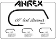 Ahrex 60 Degree Bent Streamer - Seatrout Hooks - 655043957028 - 3
