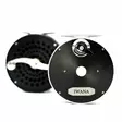 Iwana Retro Salmon 3 3/4" Black & Silver - Fly Reels - 6975745030718 - 3