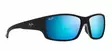 Maui Jim Local Kine - Soft Black Frame with Blue Hawaii Lens - Glass Lenses - 603429055578 - 1