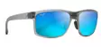 Maui Jim Pokowai Arch - Trans Matte Grey Frame with Blue Hawaii Lens - Plastic Lenses - 603429050498 - 1