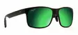 Maui Jim Red Sands - Matte Black Frame with Maui Green Lens - Plastic Lenses - MM432-048 - 1
