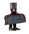 Patagonia Black Hole Wheeled Duffel 100L Smolder Blue w/Amanita Red - Gear Bags - 198077742098 - 3