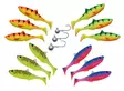 Patriot Baitfish 8cm Dark Water Mix - Classic Softbaits - 6417512539388 - 1