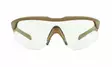 Wiley X WX Rogue Comm Grey & Clear & Light Rust - Matte Tan - Shooting Glasses - 712316124348 - 2