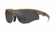 Wiley X WX Rogue Comm Grey & Clear & Light Rust - Matte Tan - Shooting Glasses - 712316124348 - 5