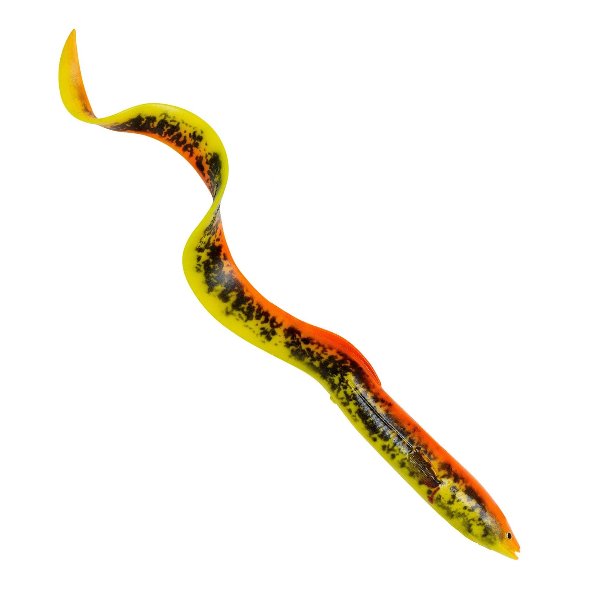 Savage Gear Real Eel (Ready To Fish), 1 Stück 30cm, 80g, Black Green Pearl 30cm - Black