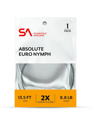 Scientific Anglers Absolute Euro Nymph Leader 13,5ft - Nylon Leaders - 840309134828 - 1