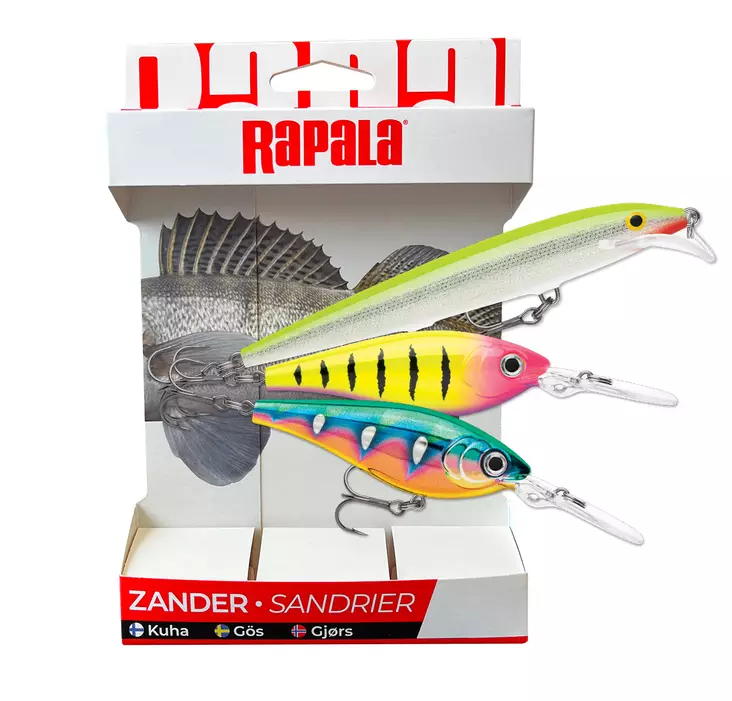 Rapala Essentials Zander Cloudy 2.0 - Lure Assortments - 022677384108 - 1