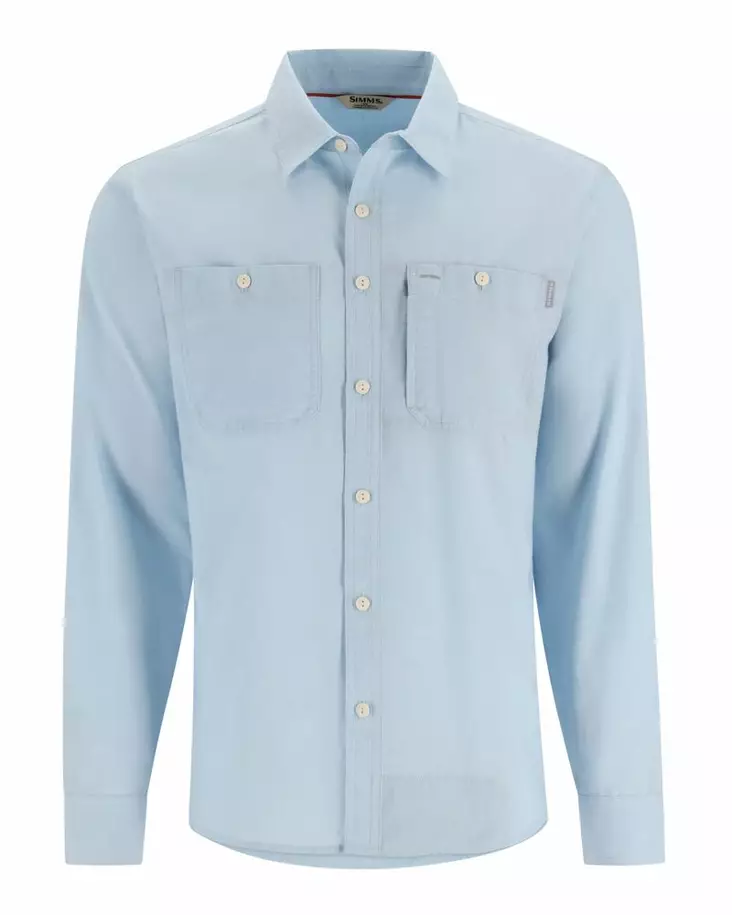 Simms Cutbank Chambray Shirt Sky Chambray - Shirts - 694264610008 - 2
