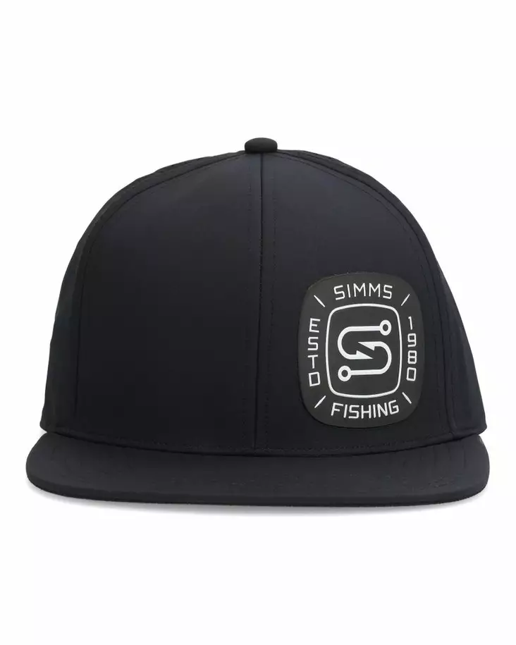 Simms Flatbill Cap Black - Caps - 694264646328 - 2