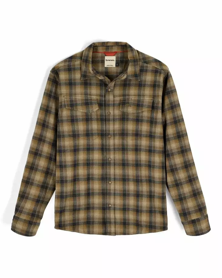 Simms Gallatin Flannel Shirt Kennebec Plaid: Stone - Shirts - 694264694268 - 2