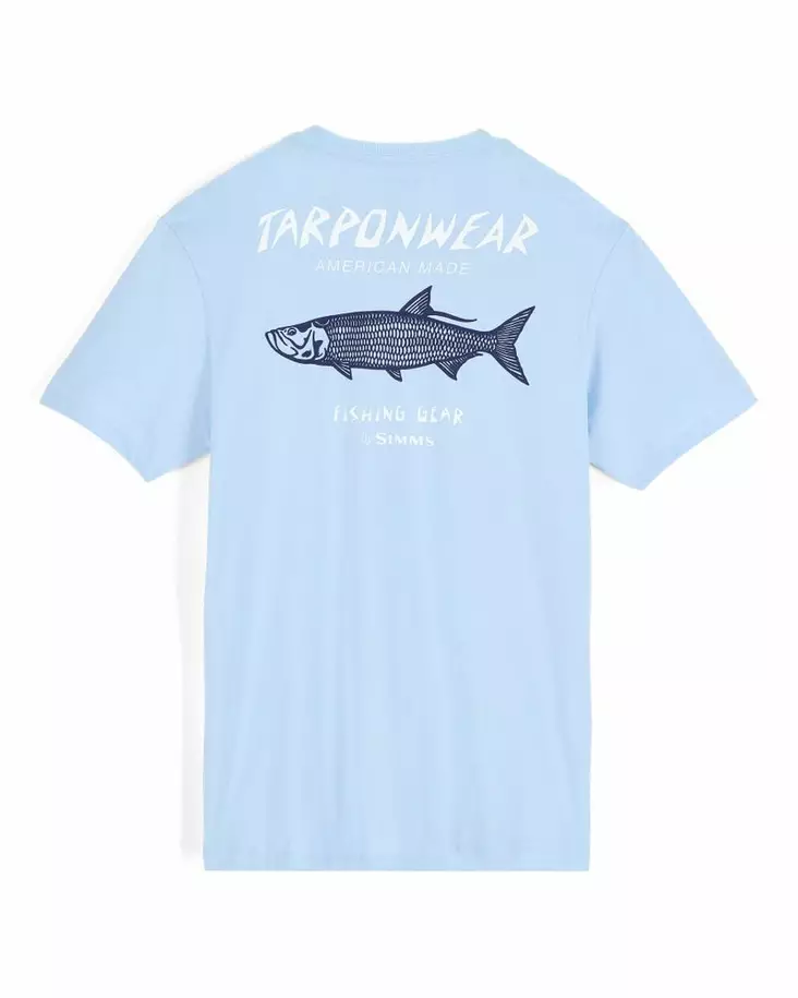 Simms Tarponwear T-Shirt Sky Blue - Men T-Shirts - 694264699768 - 2