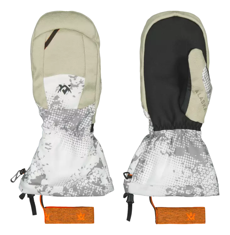 Alaska Tundra Mitten Blur Snow - Hunter gloves - 6438347055218 - 1