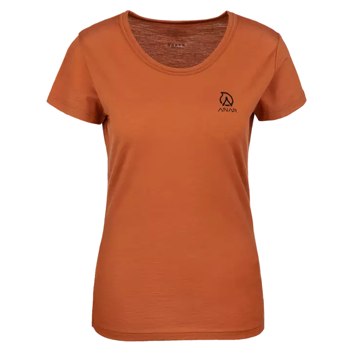 Anar Galda W's Merino T-Shirt Orange - Hunters Underwear - 6438014294148 - 1