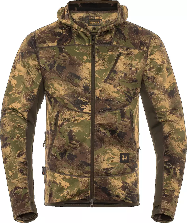 Härkila Deer Stalker camo fleece hoodie - Shirts - 5707335500308 - 1